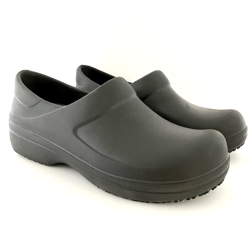 Crocs Neria Pro II Black Slip‎ Resistant Comfort Nursing Shoes Clogs Women’s 9